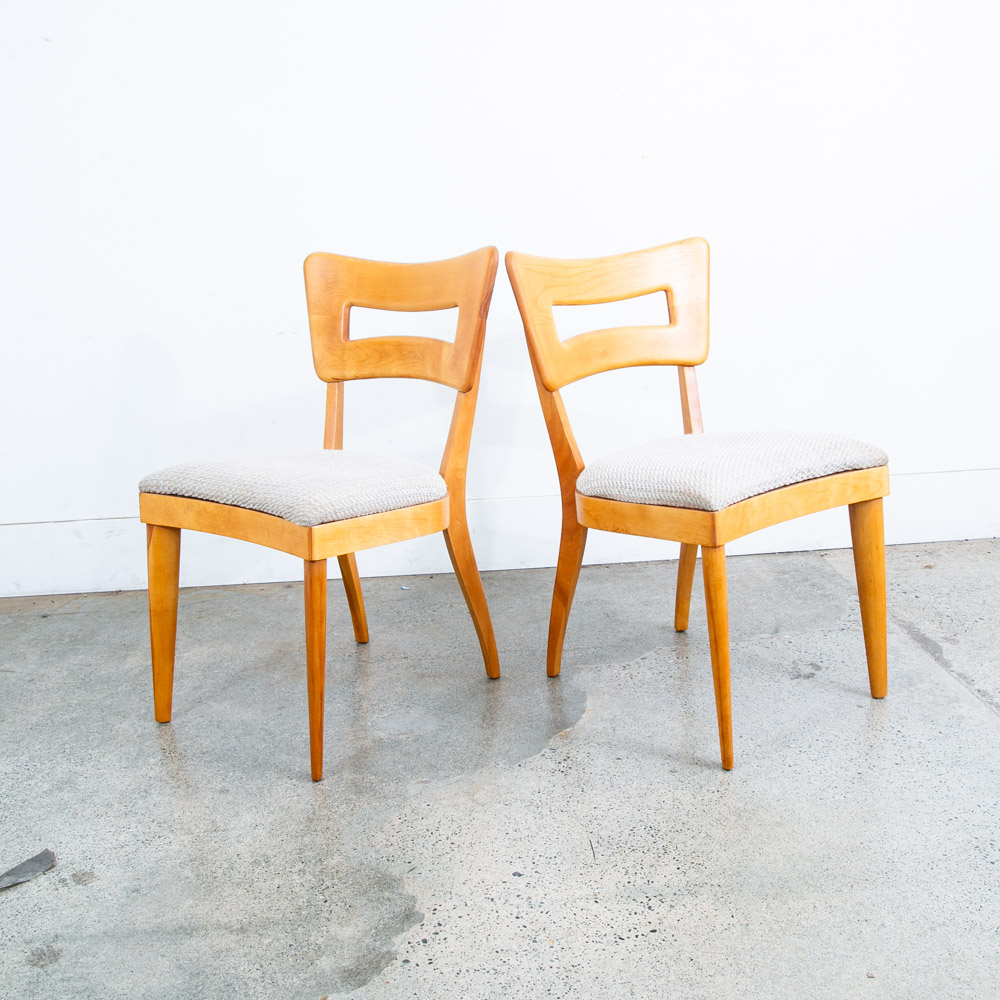 Mid Century Modern Dining Chairs Set 6 Heywood Wakefield Dog Bone Armchair Mcm - Image 6