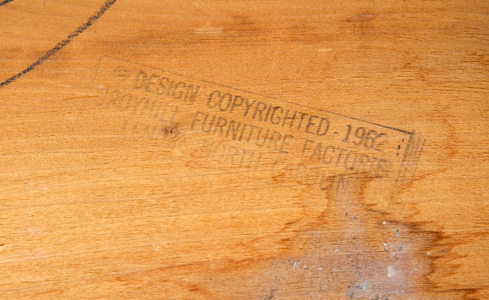 Mid Century Modern Dining Chairs Set 4 Broyhill Brasilia Back Black Lenoir Chair - Image 6