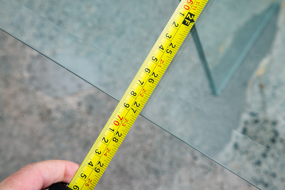 Mid Century Post Modern Side Table Glass Leon Rosen Pace Collection End Brass - Image 5