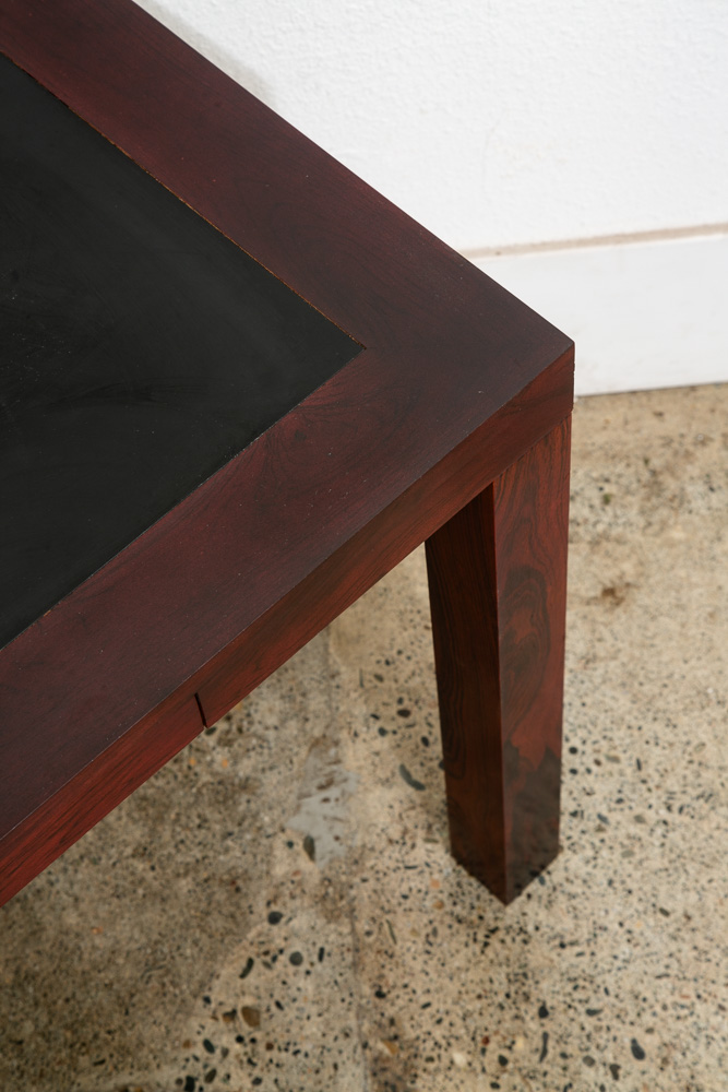 Mid Century Modern Console Table Rosewood Entryway Black Sofa Drawers Vintage - Image 8