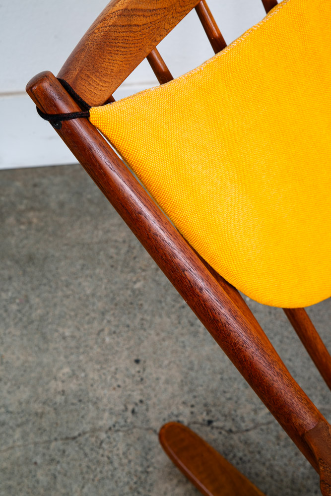 Mid Century Danish Modern Rocking Chair Teak Rocker Frank Reenskaug Bramin Mcm - Image 6