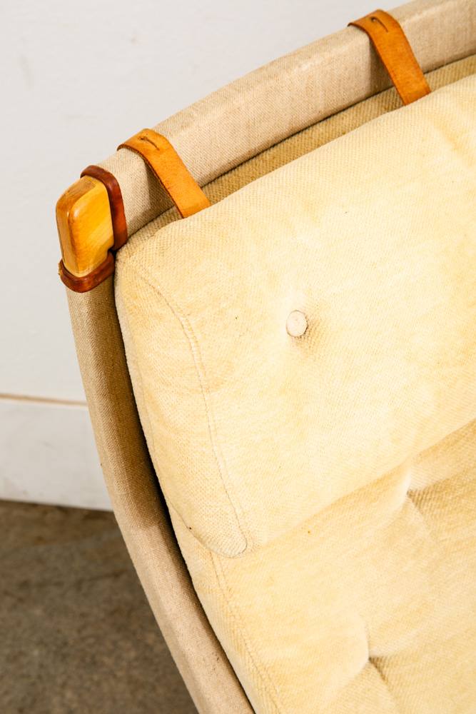 Mid Century Danish Modern Lounge Chair Dux Bruno Mathsson Pernilla Off White Mcm - Image 9