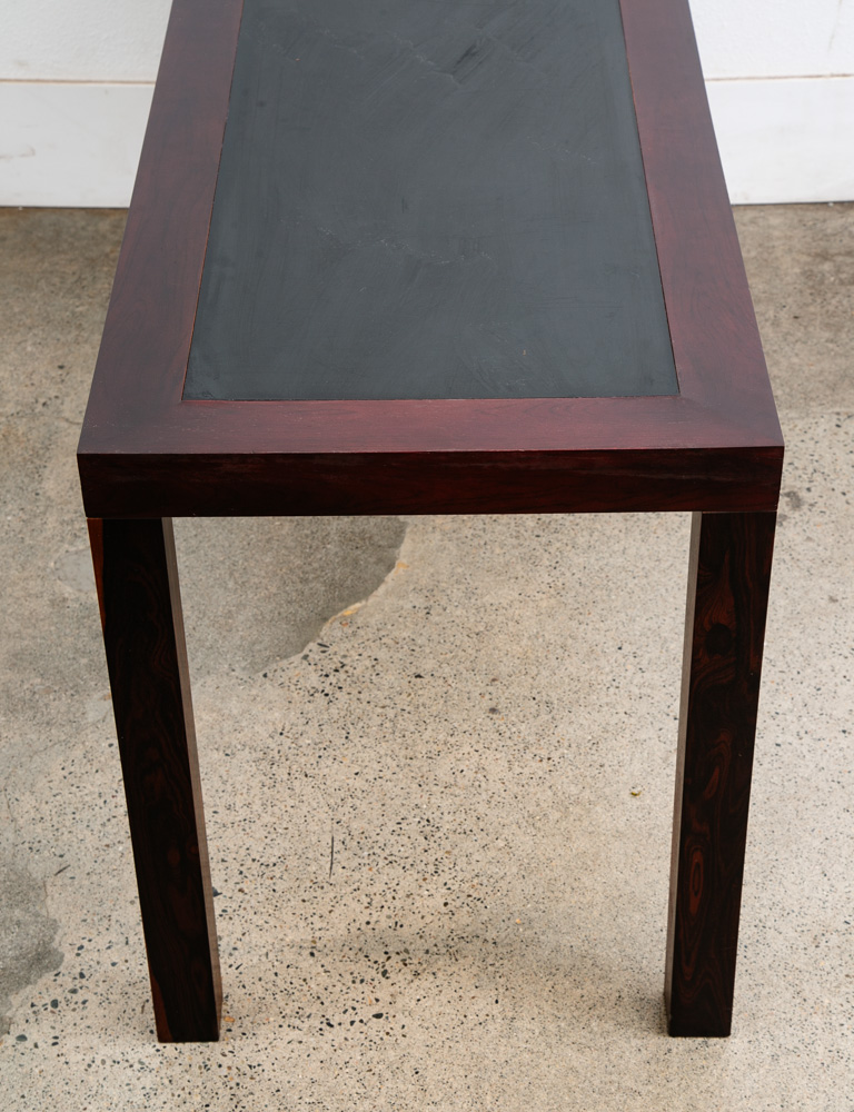 Mid Century Modern Console Table Rosewood Entryway Black Sofa Drawers Vintage - Image 10