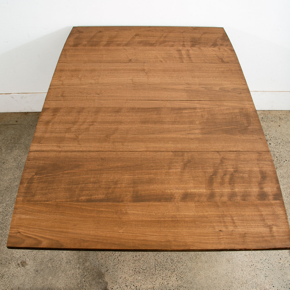 Mid Century Modern Dining Table Broyhill Walnut Drop Leaf x2 Rectangular Mcm 61" - Image 3