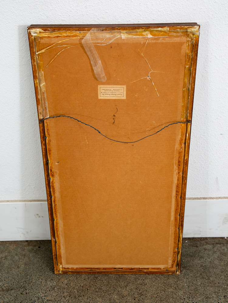 Mid Century Modern Art Print Figure Portrait Black White Sign Signed Mcm Wall - Image 12