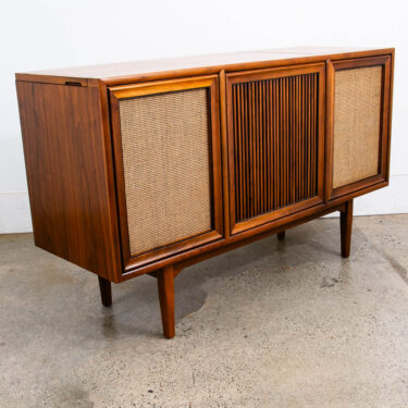 Mid Century Modern Credenza Stereo Console Cabinet Home Audio