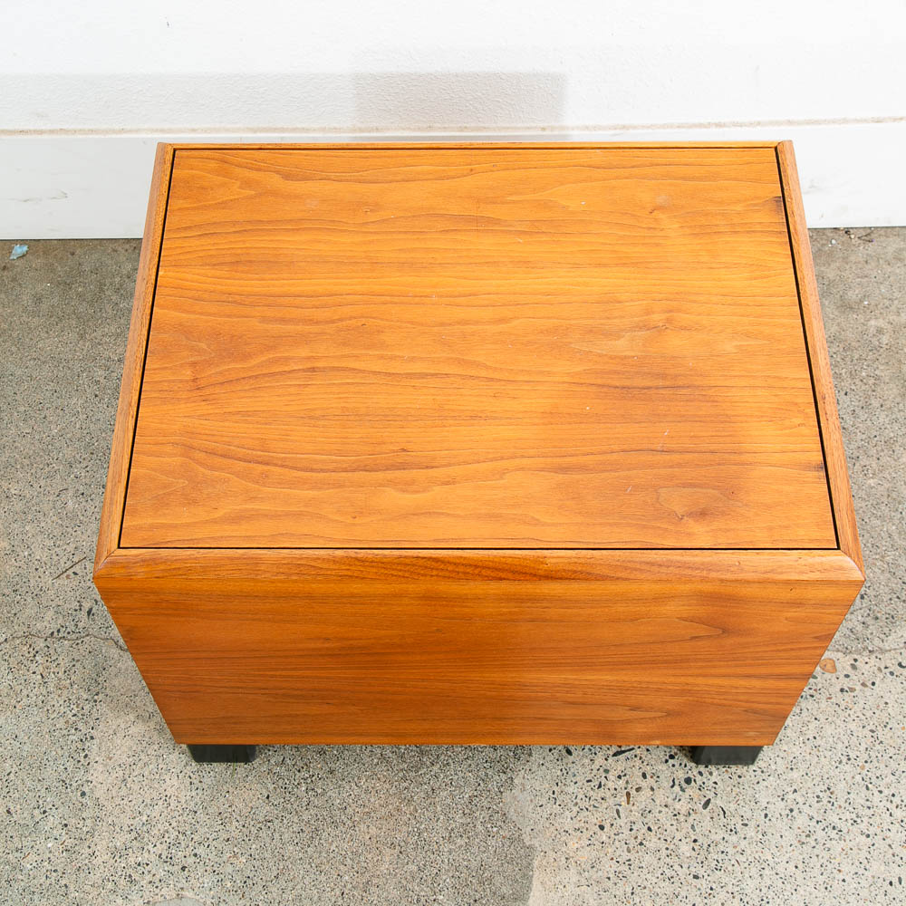 Mid Century Modern Subwoofer ULD 17S7 Table Rectangular Walnut Vintage Speaker - Image 6