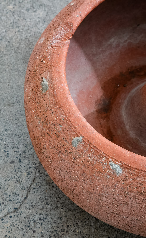 Mid Century Modern Hose Pot Round Clay Stan Bitters Hans Sumpf 18" Stoneware #2 - Image 4