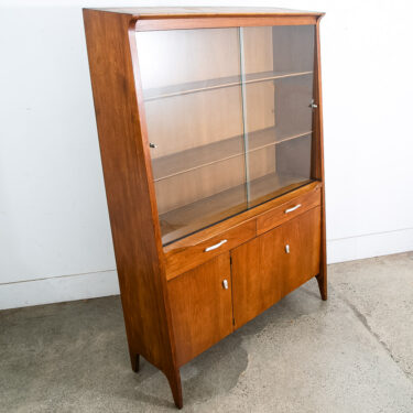 Mid Century Modern China Cabinet Profile Drexel John Van Koert Mcm Hutch Glass M