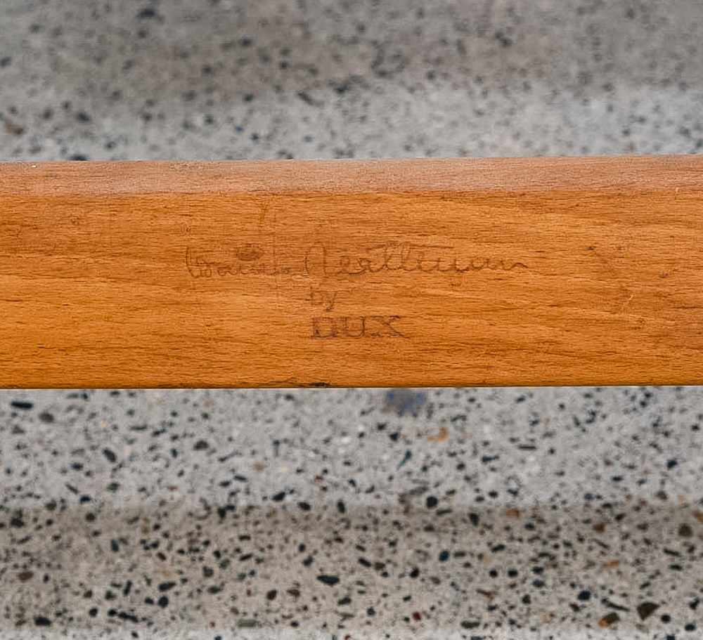 Mid Century Danish Modern Lounge Chairs Dux Bruno Mathsson Pernilla Canvas White - Image 11