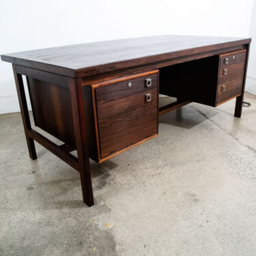 Mid Century Modern Desk Executive Arne Vodder HP Hansen Rosewood Office Large NM