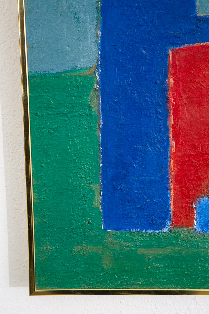 Mid Century Modern Oil Painting George Constant Abstract Art Original Signed '75 - Image 11