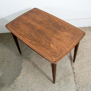 Mid Century Danish Modern Coffee Table Walnut Extension Draw Leafs Mcm Vintage