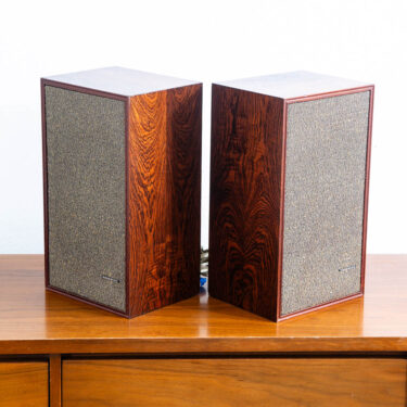 Mid Century Danish Modern Speakers Set Tandberg Rosewood Compact Vintage Hifi