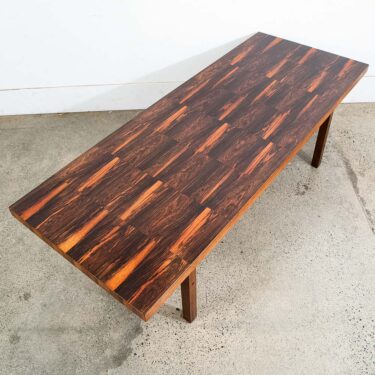 Mid Century Danish Modern Coffee Table Rosewood Denmark Rectangular Coffee Mcm
