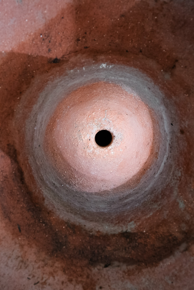 Mid Century Modern Hose Pot Round Clay Stan Bitters Hans Sumpf 18" Stoneware #2 - Image 3