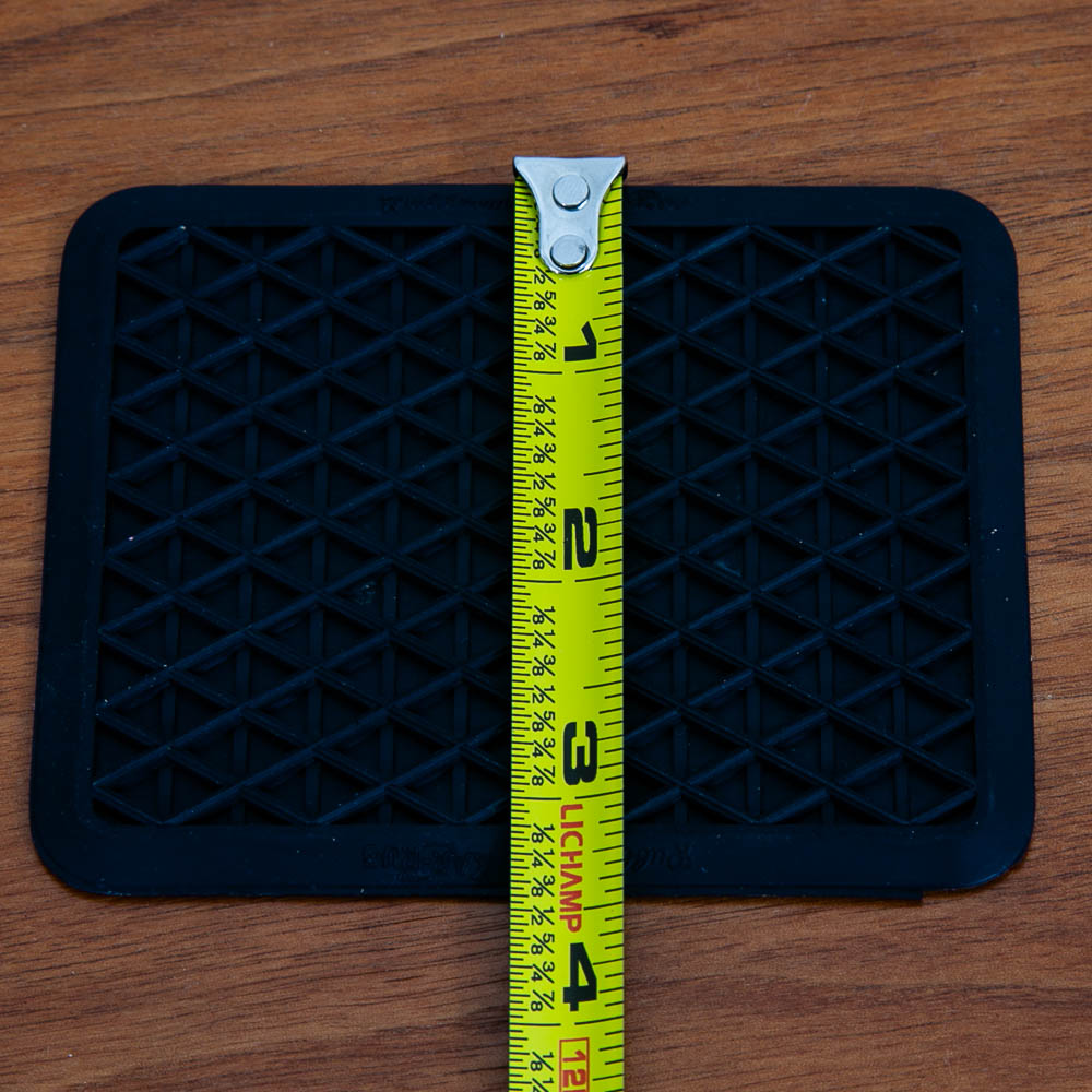 Mid Century Modern Circa 1960's Vintage Rubbermaid Kar-Rug Miniature Throw Rug Coaster Set of 4 - Image 9