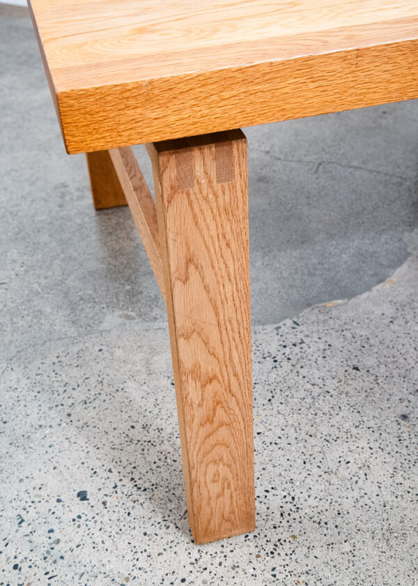 Mid Century Danish Modern Side Coffee Table End Square Solid White Oak ...