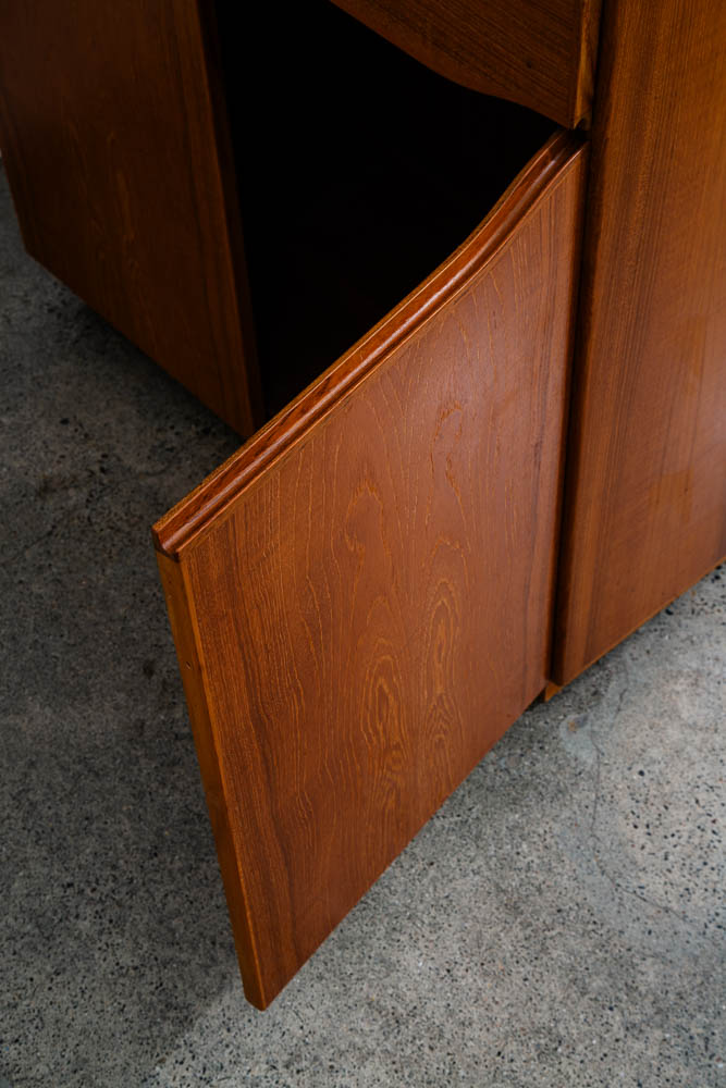 Mid Century Danish Modern Cabinet Skovby Hutch Credenza Display Teak Glass Mcm - Image 12