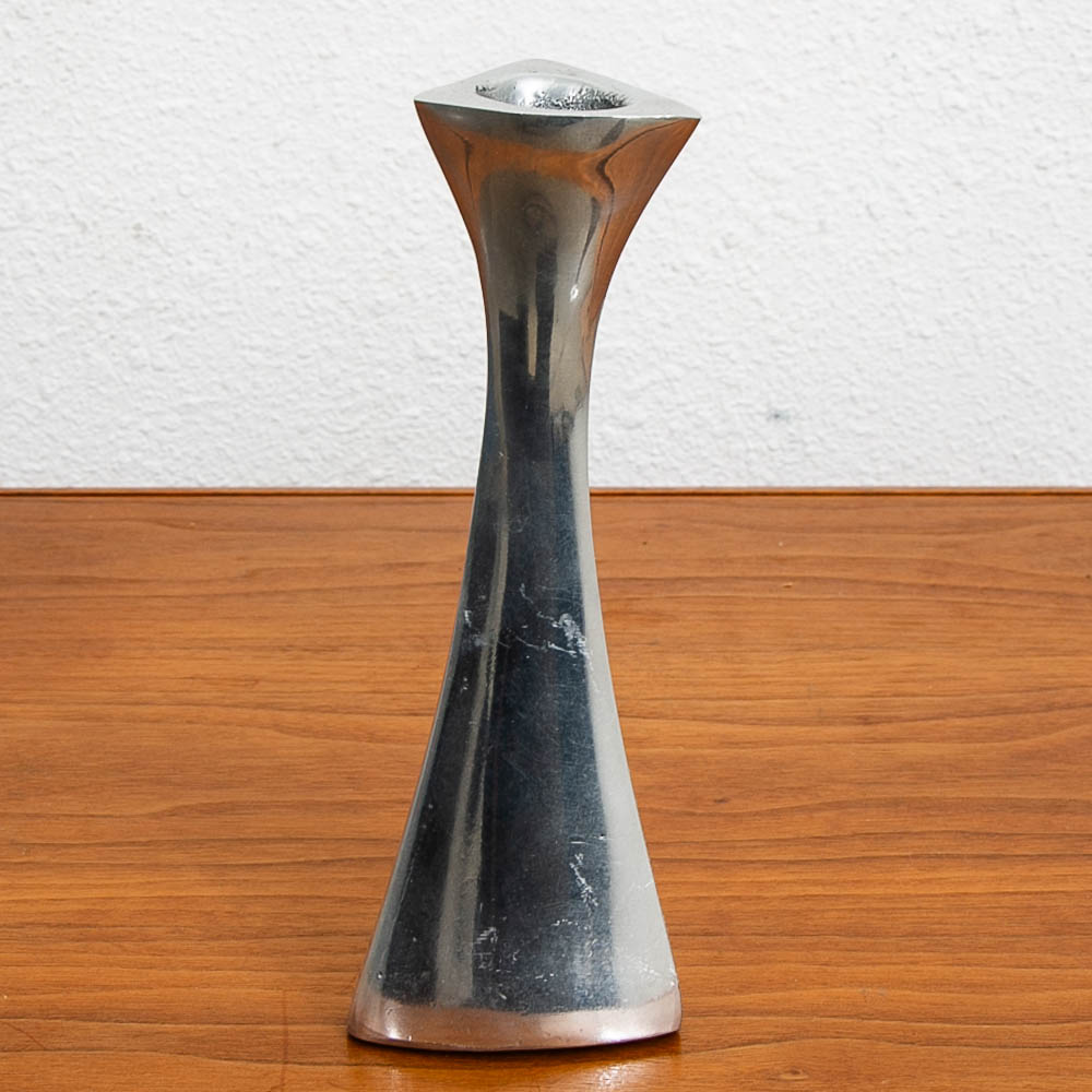 Mid Century Modern Nambe Candle Holders Set Two Made from Nambé Alloy Vintage Mcm - Image 4