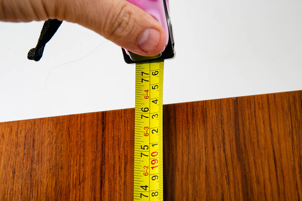 Mid Century Danish Modern Bookshelf Tall Teak Wood Shelving 6 Shelf Compact 22" - Image 12