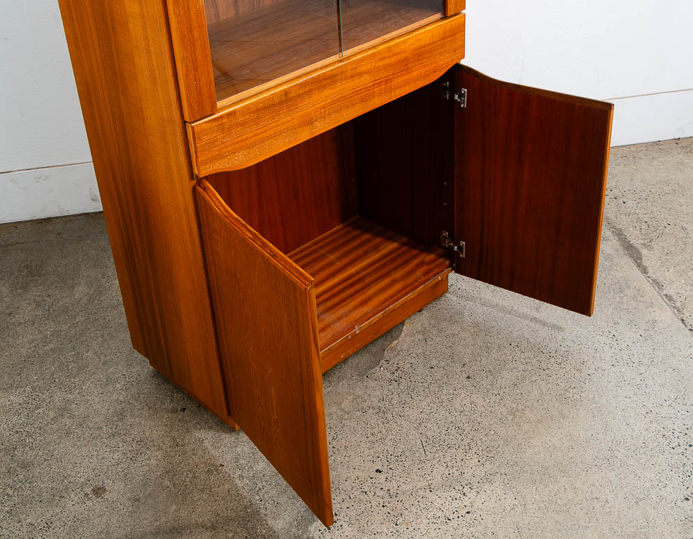 Mid Century Danish Modern Cabinet Skovby Hutch Credenza Display Teak Glass Mcm - Image 11