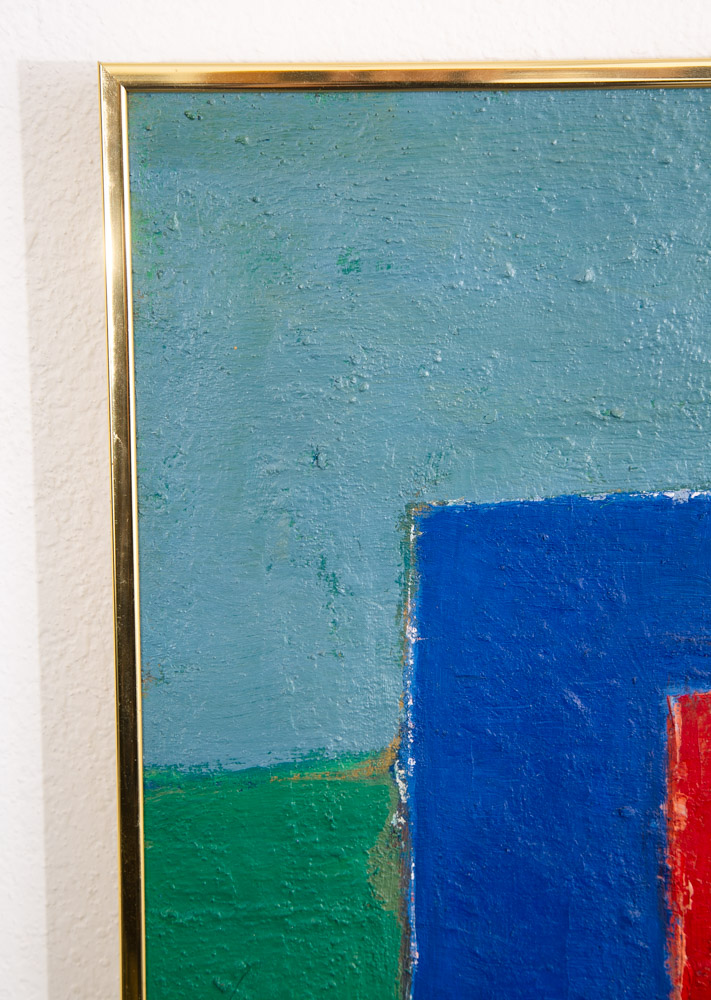 Mid Century Modern Oil Painting George Constant Abstract Art Original Signed '75 - Image 5