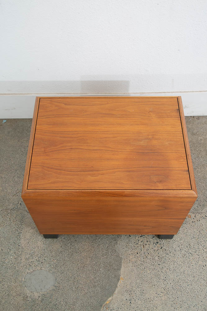 Mid Century Modern Subwoofer ULD 17S7 Table Rectangular Walnut Vintage Speaker - Image 7