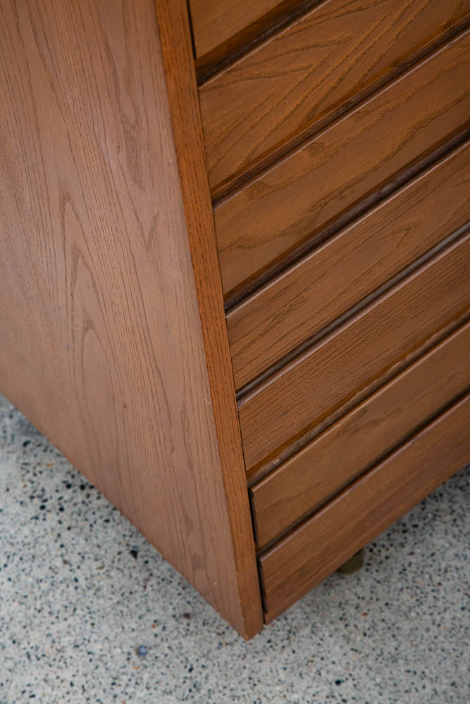 Mid Century Modern Dresser Highboy Chest of Drawers 4 Drawers Solid Wood MCM - Image 11