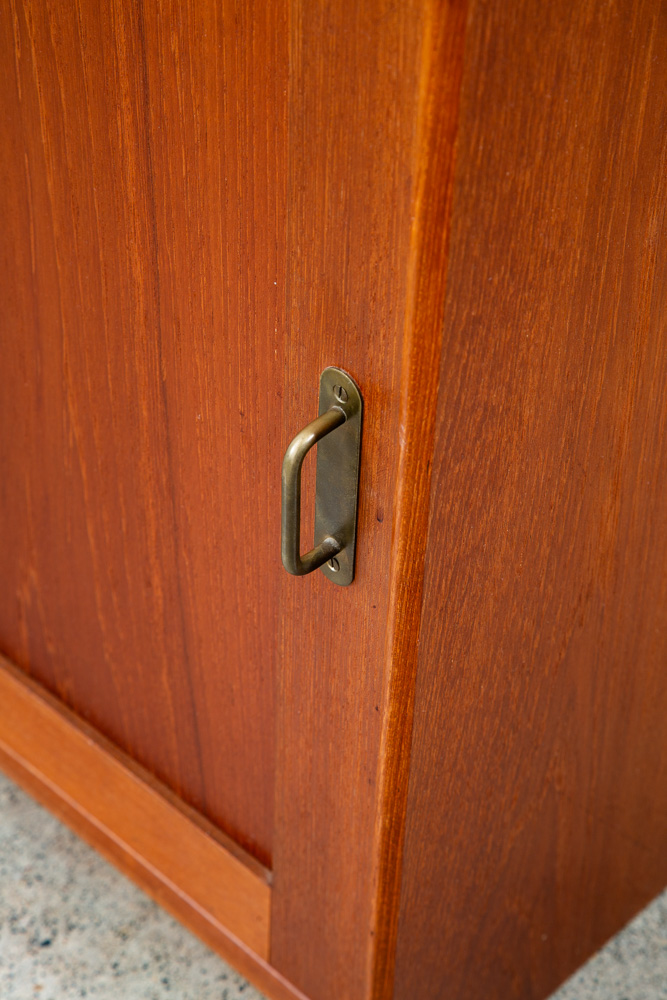 Mid Century Danish Modern Bookshelf Cabinet Teak Shelves Lyby Denmark 27.5" - Image 12