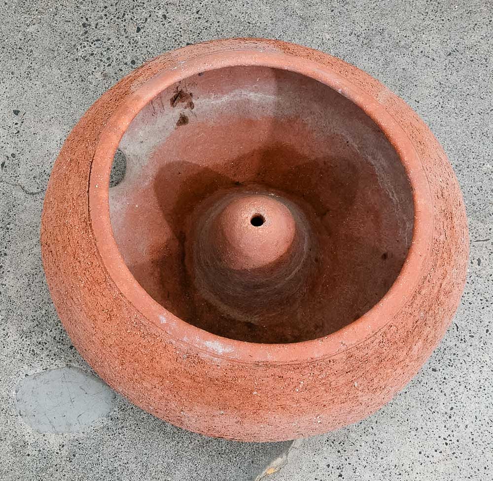 Mid Century Modern Hose Pot Round Clay Stan Bitters Hans Sumpf Scrape Stoneware - Image 2