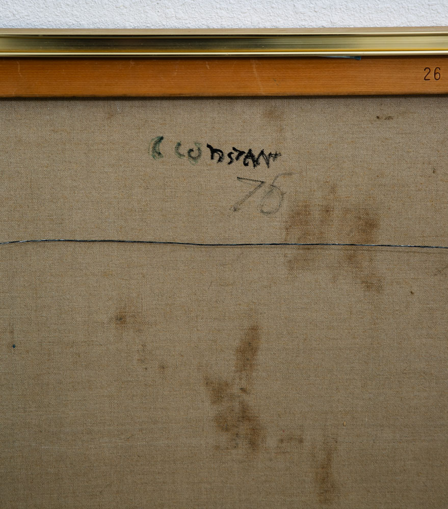 Mid Century Modern Oil Painting George Constant Abstract Art Original Signed '75 - Image 7