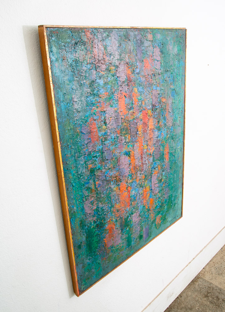 Mid Century Oil Painting George Constant Art Abstract Expressionism Large 40x30" - Image 3