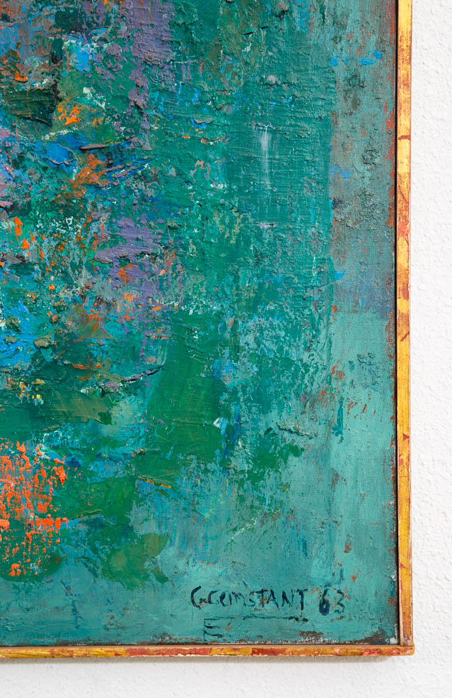 Mid Century Oil Painting George Constant Art Abstract Expressionism Large 40x30" - Image 5