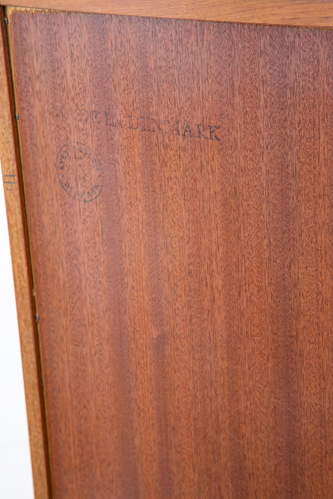 Mid Century Danish Modern Bookshelf Cabinet Teak Shelves Lyby Denmark 27.5" - Image 5