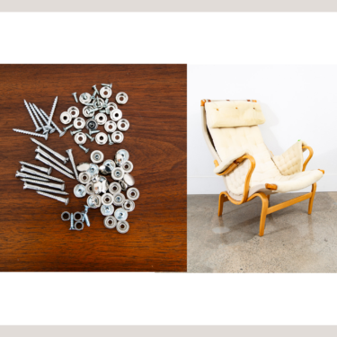 Mid Century Modern Pernilla Lounge Chair Dux Bruno Mathsson Replacement Hardware