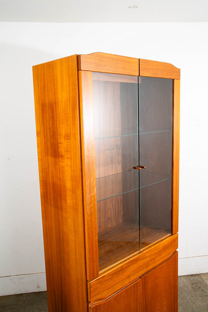 Mid Century Danish Modern Cabinet Skovby Hutch Credenza Display Teak Glass Mcm - Image 10