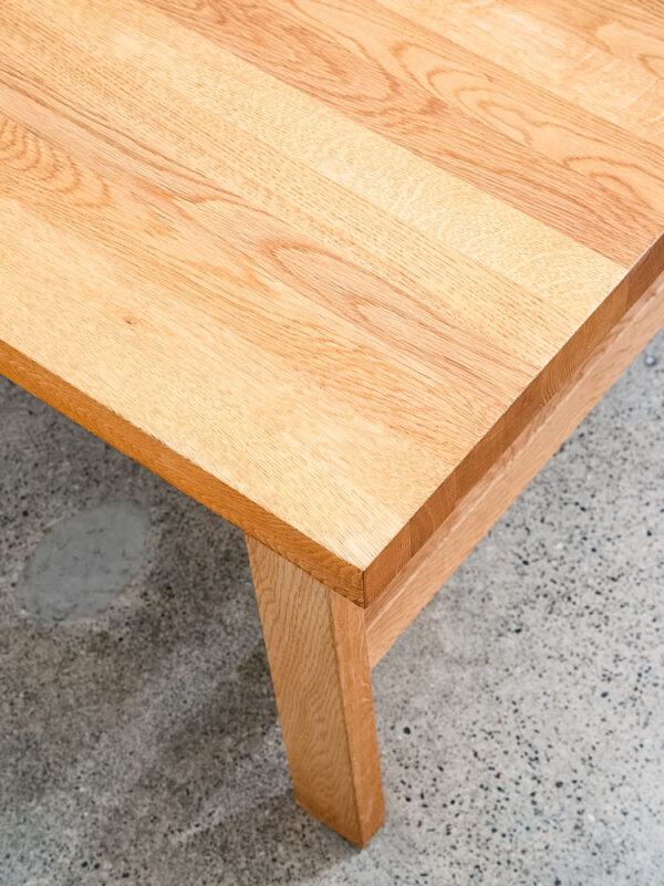 Mid Century Danish Modern Side Coffee Table End Square Solid White Oak ...