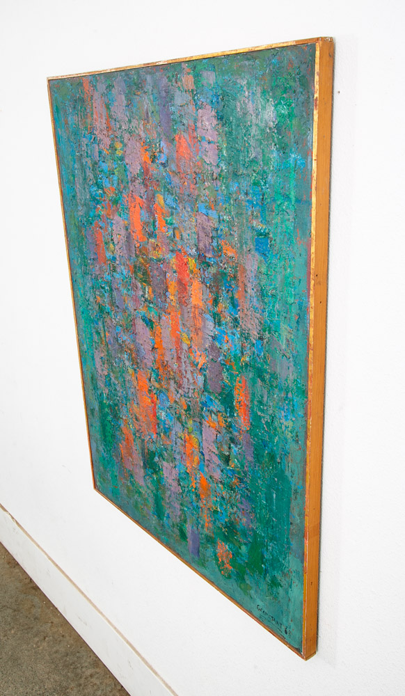 Mid Century Oil Painting George Constant Art Abstract Expressionism Large 40x30" - Image 2