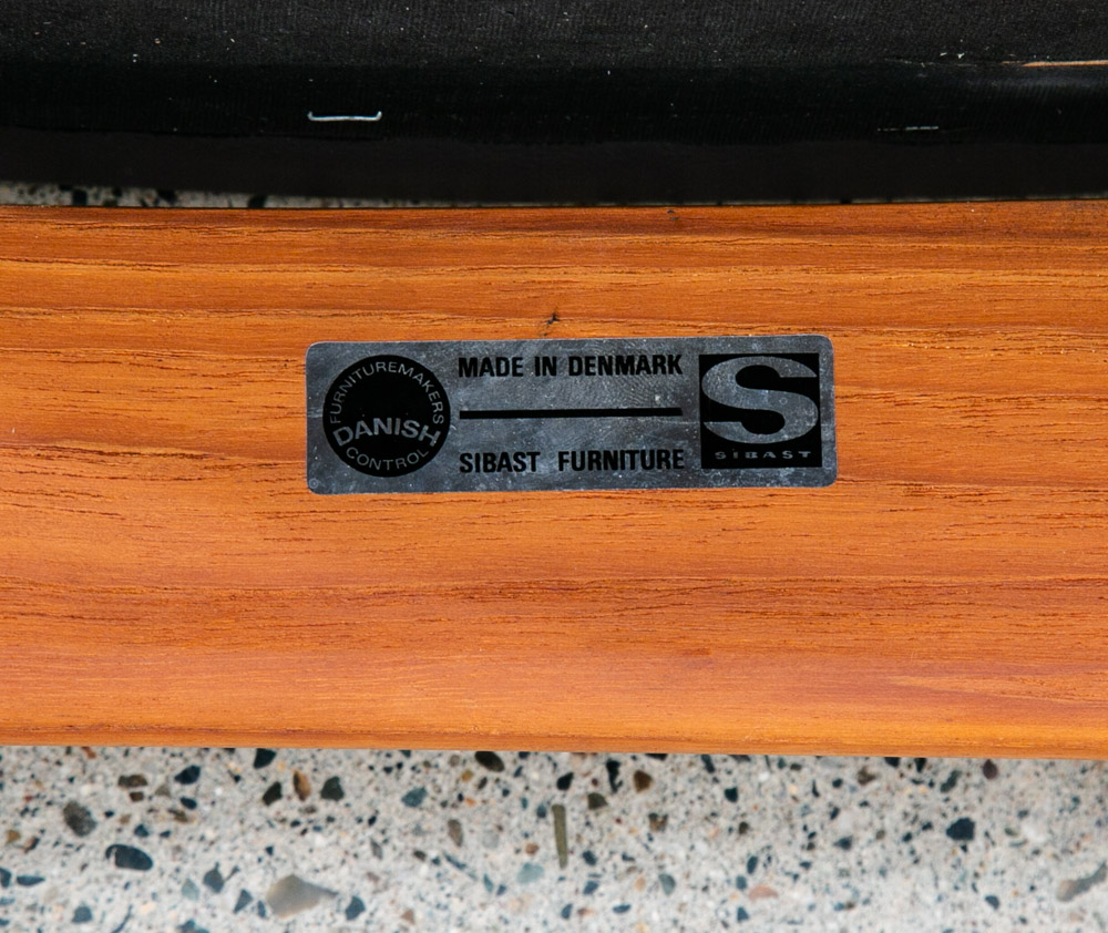 Mid Century Danish Modern Armchair Lounge Chair Teak Leather Arne Vodder Sibast - Image 5