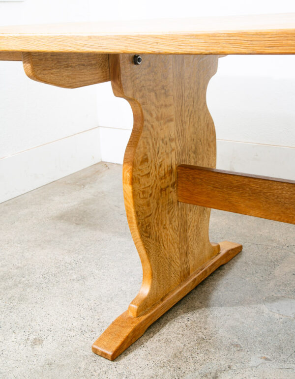 Mid Century Danish Modern Dining Table Solid White Oak Henning ...