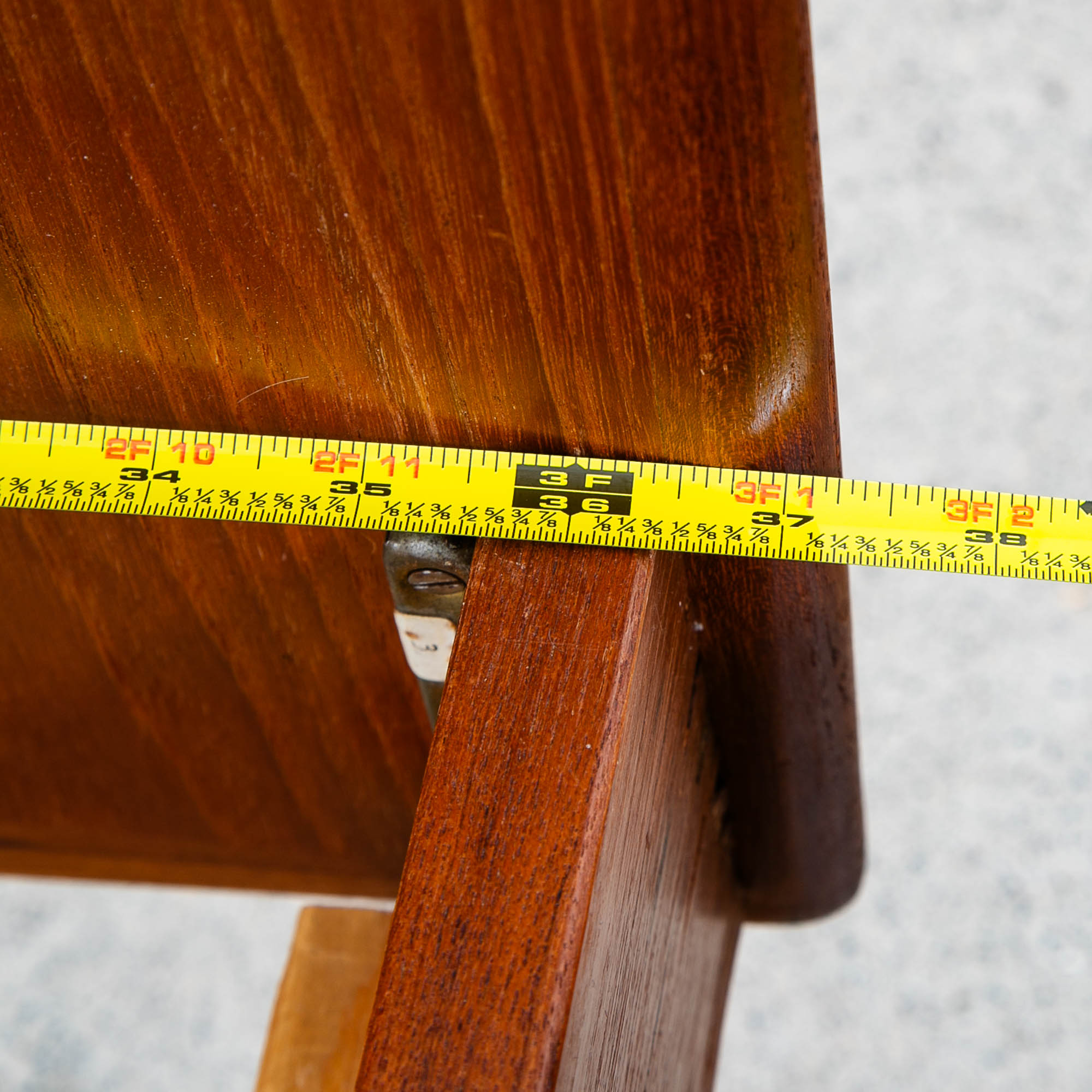 Mid Century Danish Modern Bedframe Sm SingleTeak Bed Denmark Sannemanns Mobler - Image 9