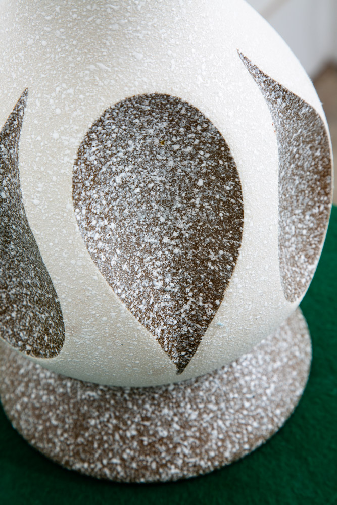 Mid Century Modern Lamp Set Table Light lighting Ceramic Grey White Working Mcm - Image 5