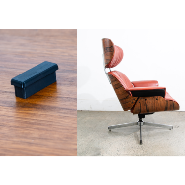 Mid Century Modern Foot Cap Plycraft Replacement Black Swivel Foot Eames Mcm