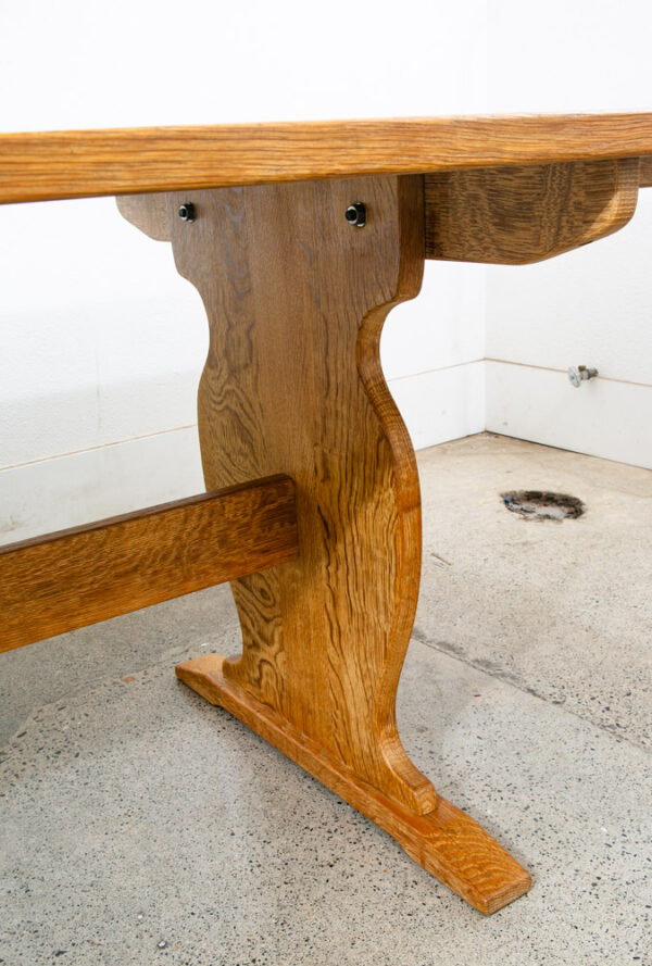Mid Century Danish Modern Dining Table Solid White Oak Henning ...