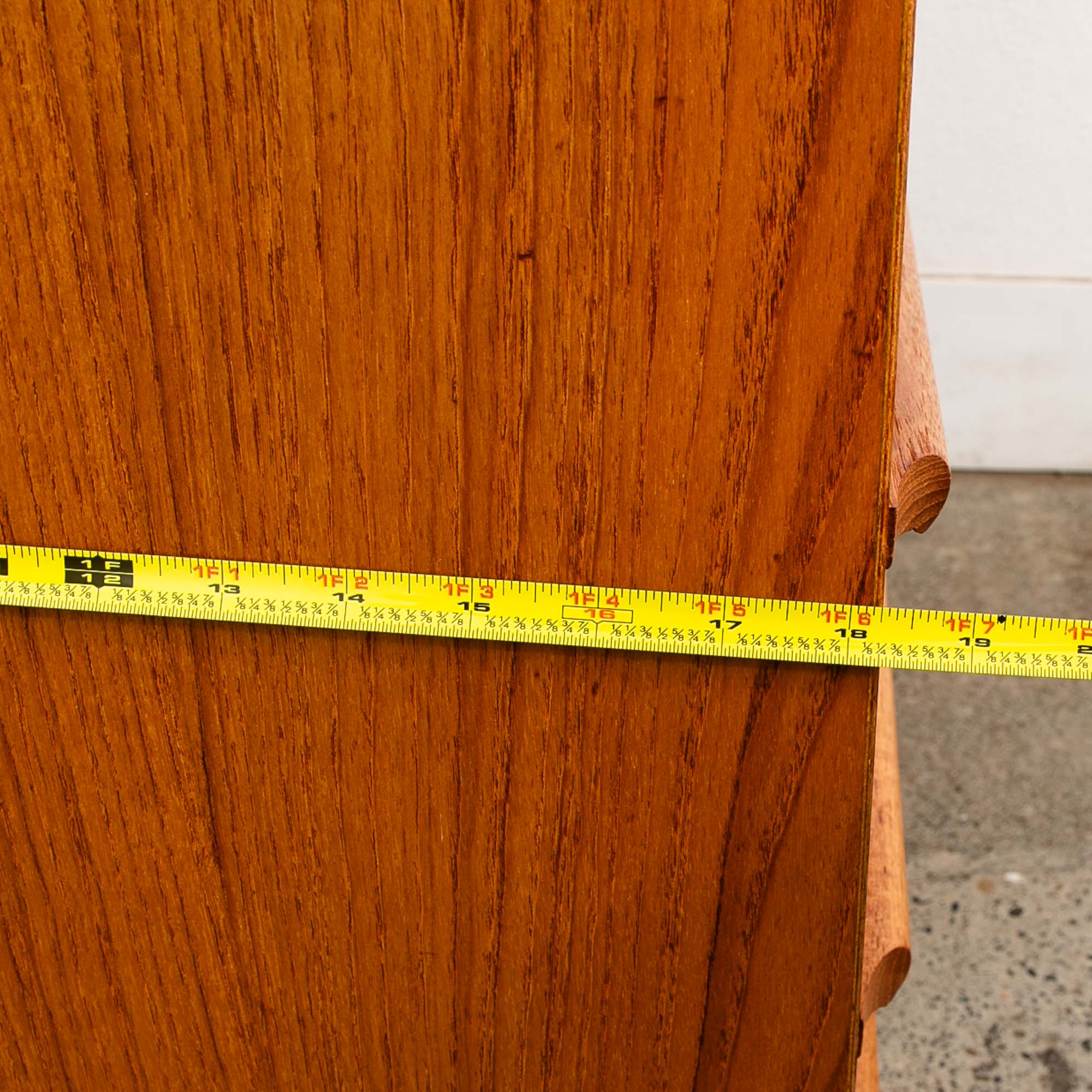 Mid Century Danish Modern Desk Rolltop Secretary Teak Wood Denmark Vintage - Image 11