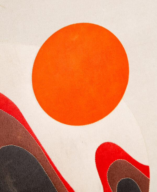 Mid Century Modern Tapestry 1970s Square Ron Brejtfus Fabric