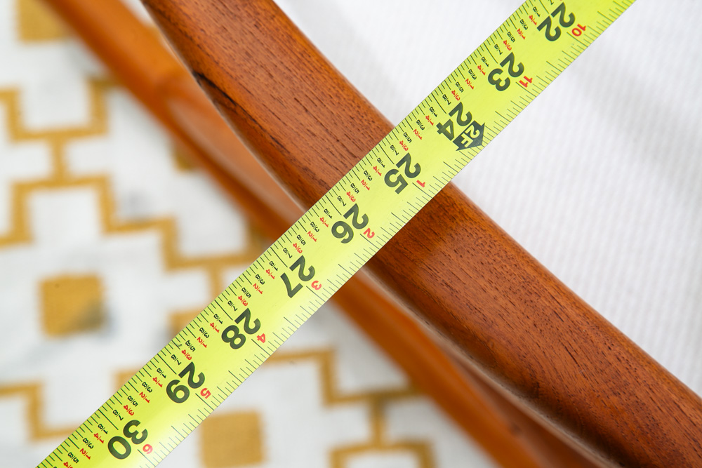 Mid Century Danish Modern Rocking Chair Benny Linden Teak Floating White Wool Mcm - Image 11