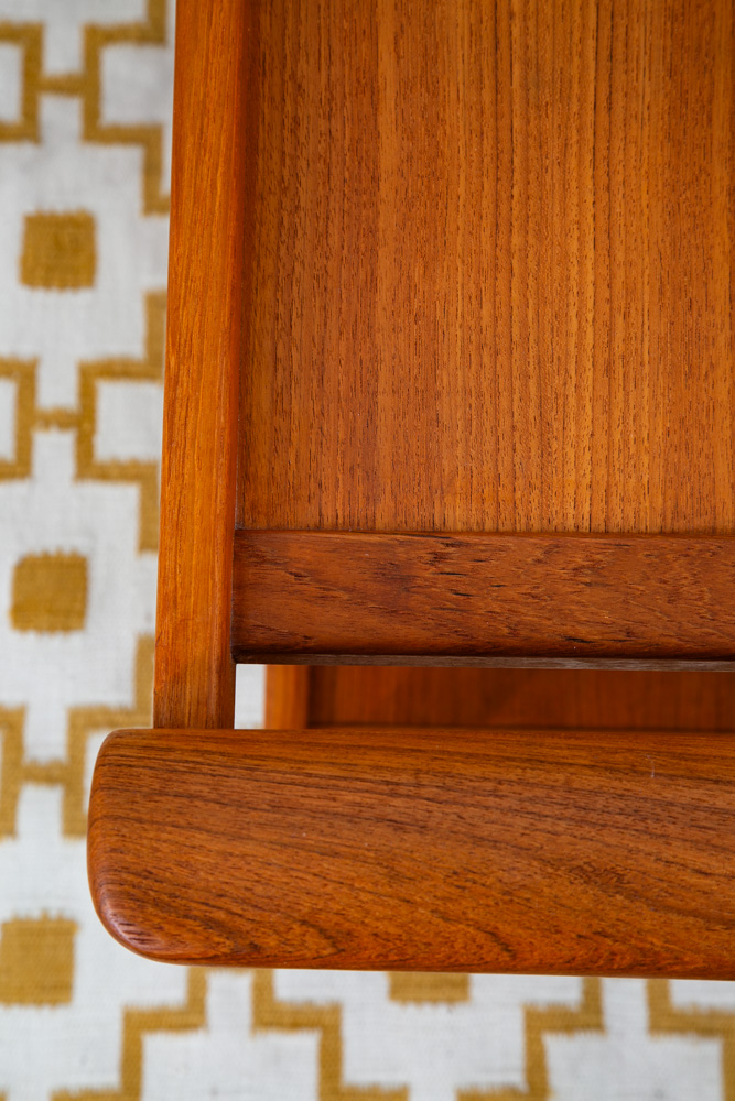 Mid Century Danish Modern Serving Cart Trolley Teak Wood Rolling Bar Vintage Mcm - Image 10