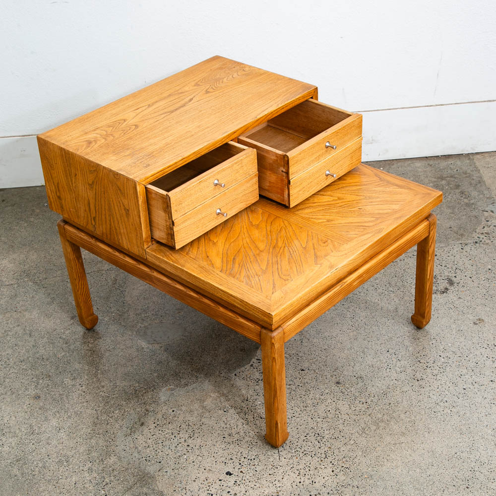 Mid Century Modern Nightstands End Side Tables Set American Martinsville Drawers - Image 7